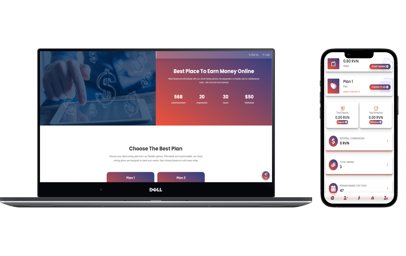 Cloud Mining + APP Mobile