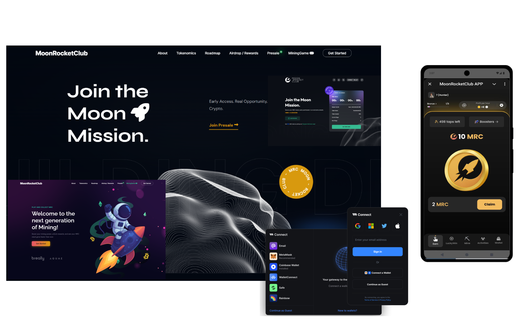 Web3 Token Presale Platform + Telegram Mining Mini-App Game